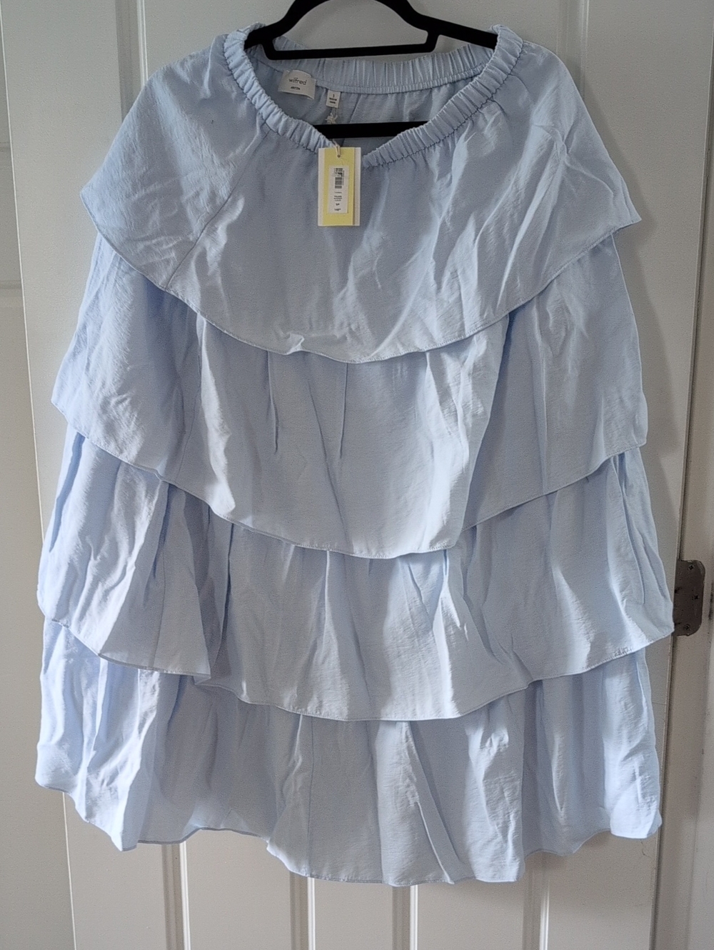 Light Blue Tiered Ruffle Skirt - Wilfred Women's